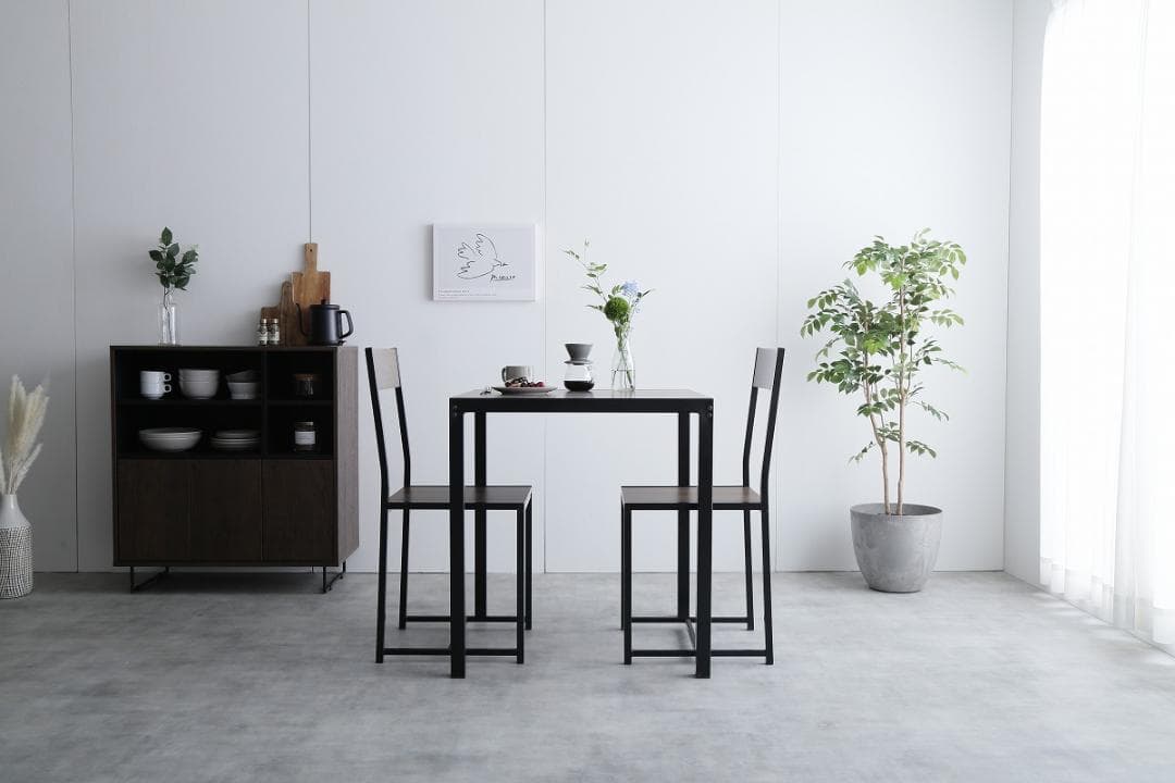 《新品・送料無料》【3点セット】 Cary 幅70cmテーブル+チェア2脚