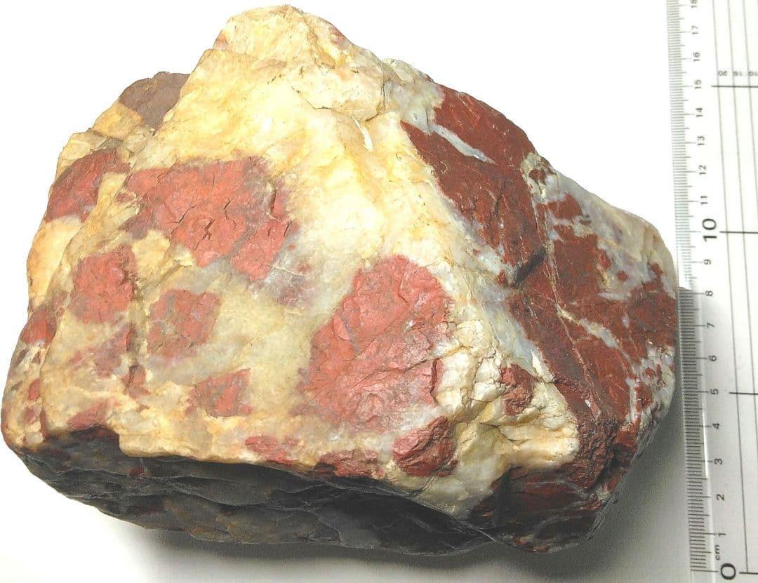 ジャスパー系 原石 2.7kg 天然石 鉱物標本 赤模様 インテリア