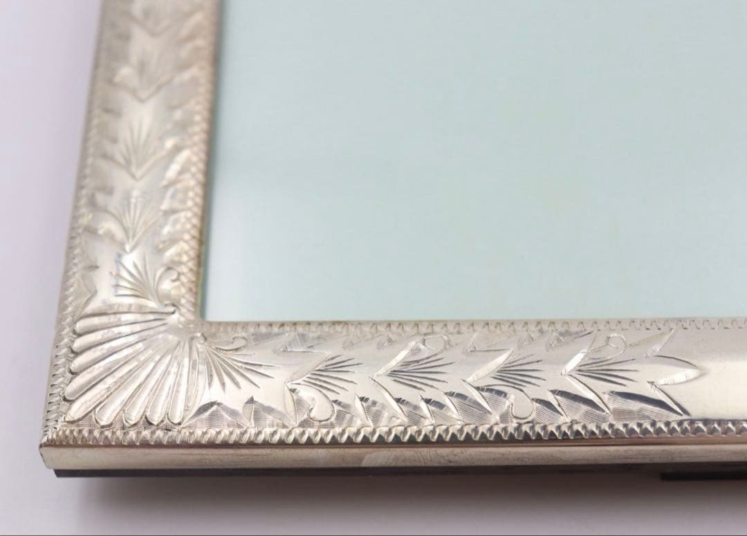 銀座ワコー　WAKO 銀製フォトフレーム　SILVER970 唐草模様　写真立て