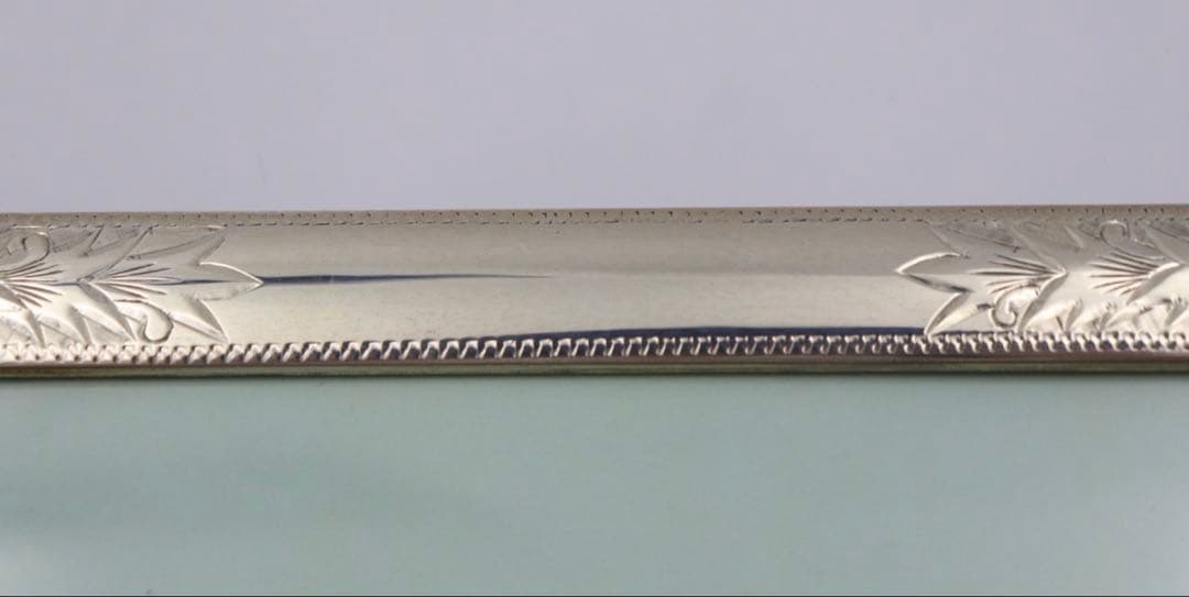 銀座ワコー　WAKO 銀製フォトフレーム　SILVER970 唐草模様　写真立て