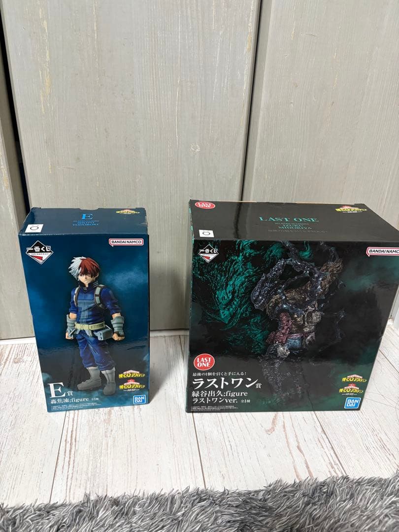 ヒロアカ 一番くじ ラストワン賞 黒デク E賞 轟焦凍 アクスタなどのおまけ付き