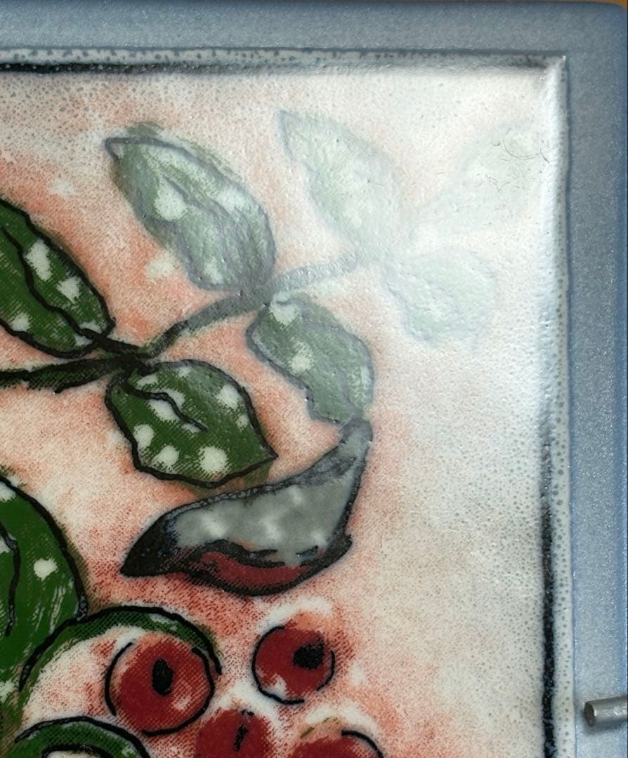 ARABIA ヘルヤ\"Lumihiutaleita hiljalleen\"陶板画