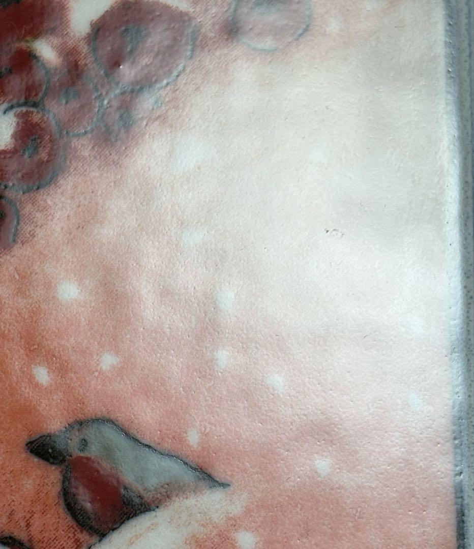 ARABIA ヘルヤ\"Lumihiutaleita hiljalleen\"陶板画