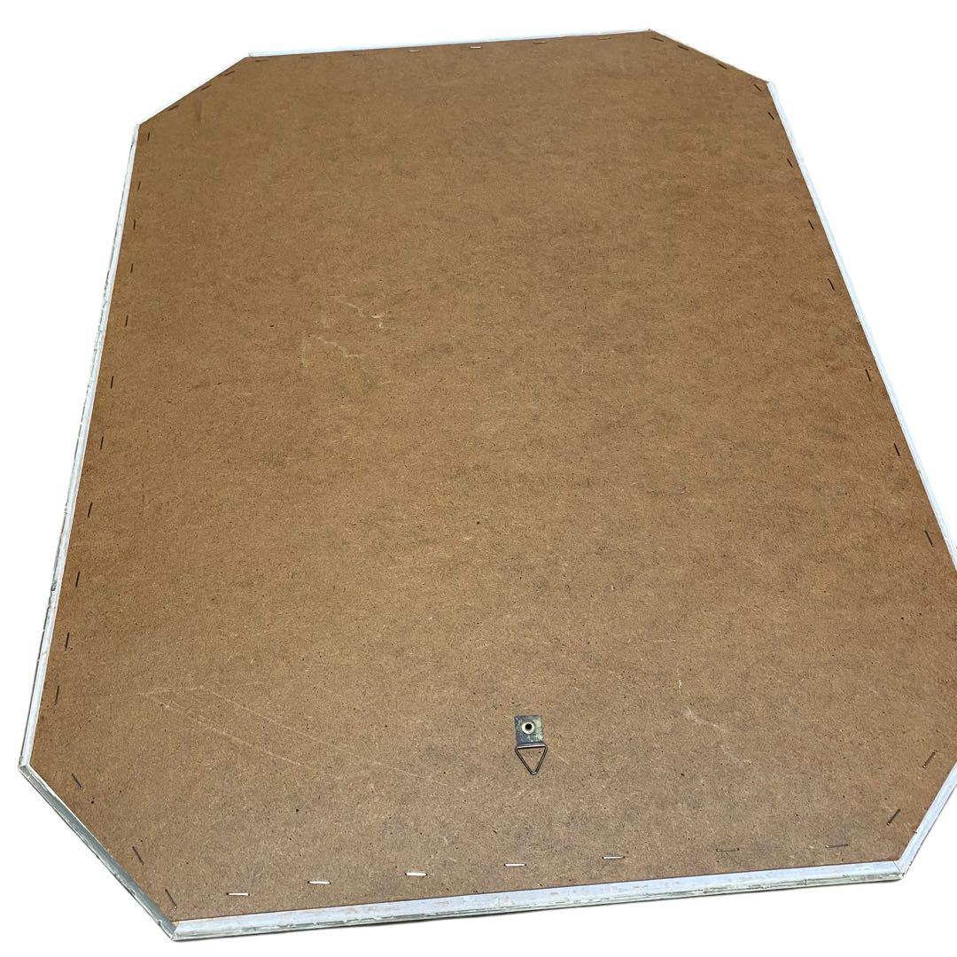 【美品】トスカーナイタリア製　八角形ウォールミラー鏡姿見ヴィンテージアンティーク