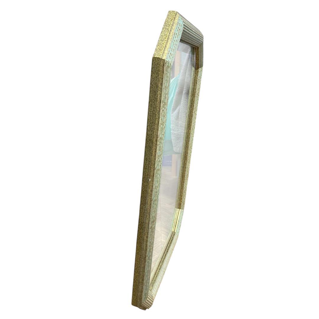 【美品】トスカーナイタリア製　八角形ウォールミラー鏡姿見ヴィンテージアンティーク