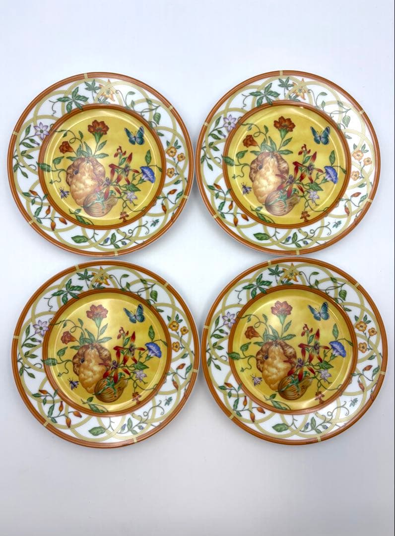 HERMES エルメス　シエスタ　19cmプレート 4枚セット