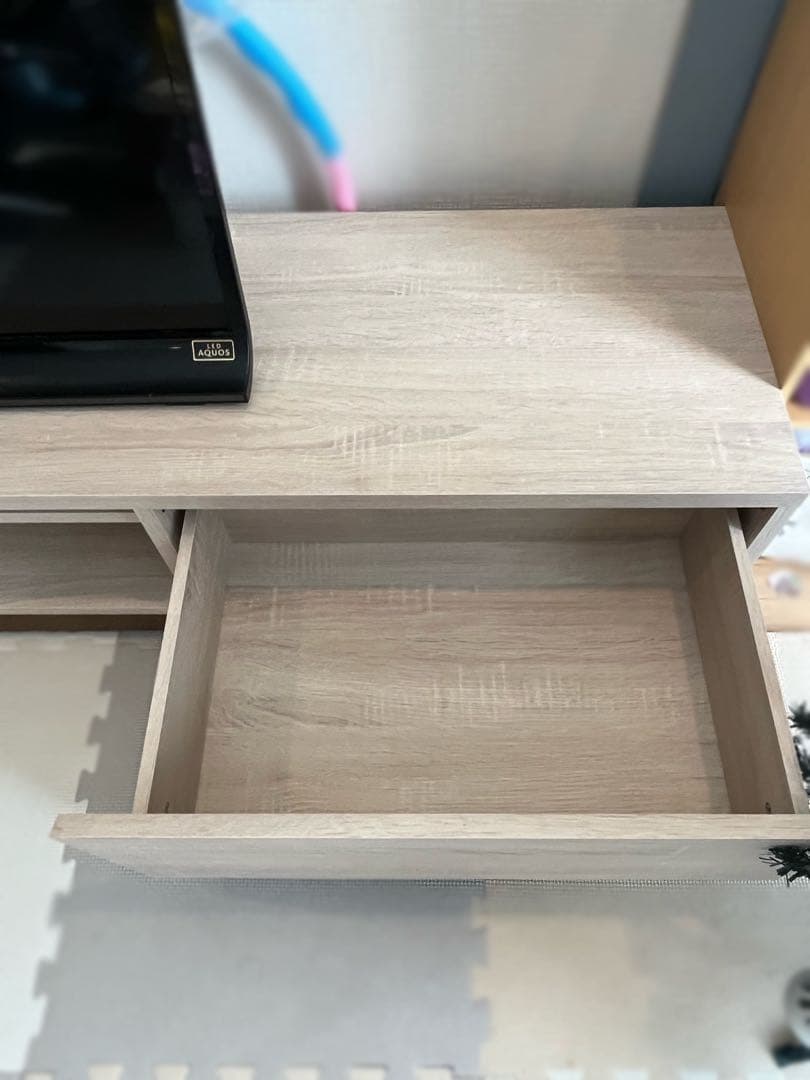 ニトリ ライトウッド テレビ台 引き出し付き