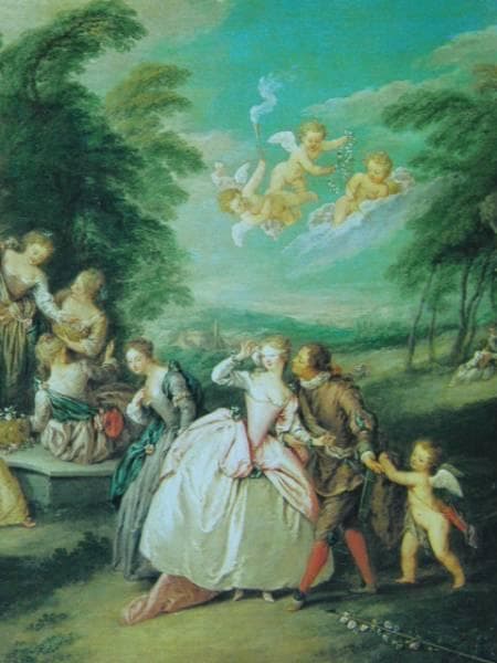 パテル、目かくし遊び、希少な額装用画集より、美品、新品額装付