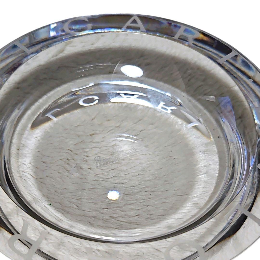 【美品】BVLGARI×ロゼンタール クリスタル 灰皿 置物 ギフト プレゼント