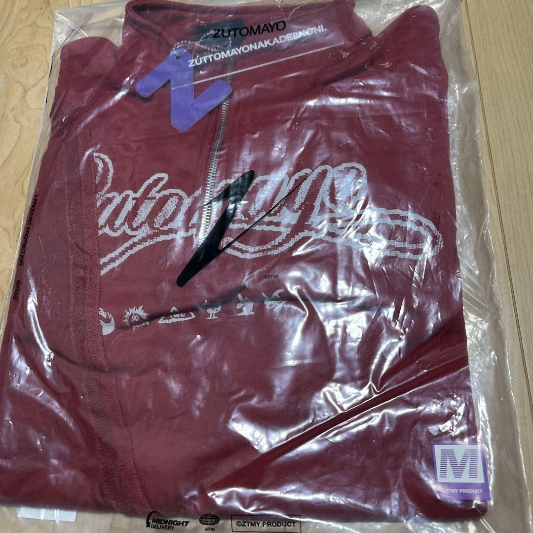 ずとまよ　Half Zip Sweat (Red) Mサイズ