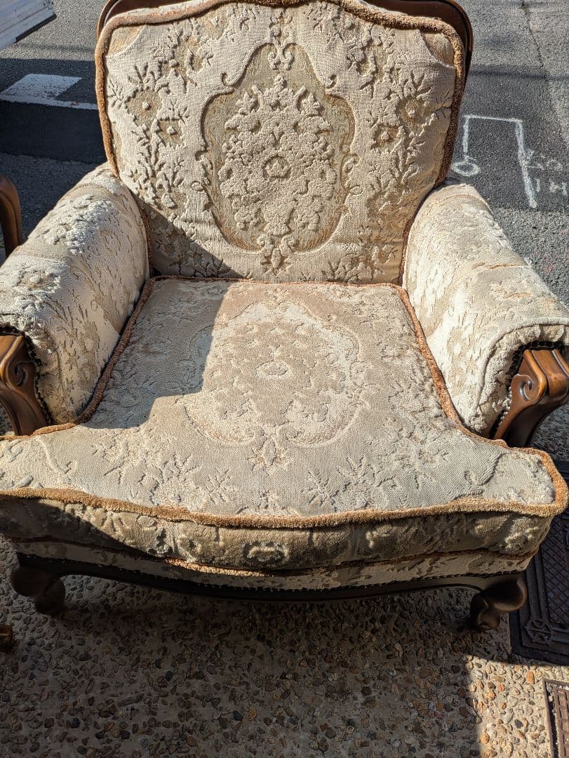 カリモク 金華山 ネコ脚 karimoku 金華山 ソファー 1人用 2脚あり