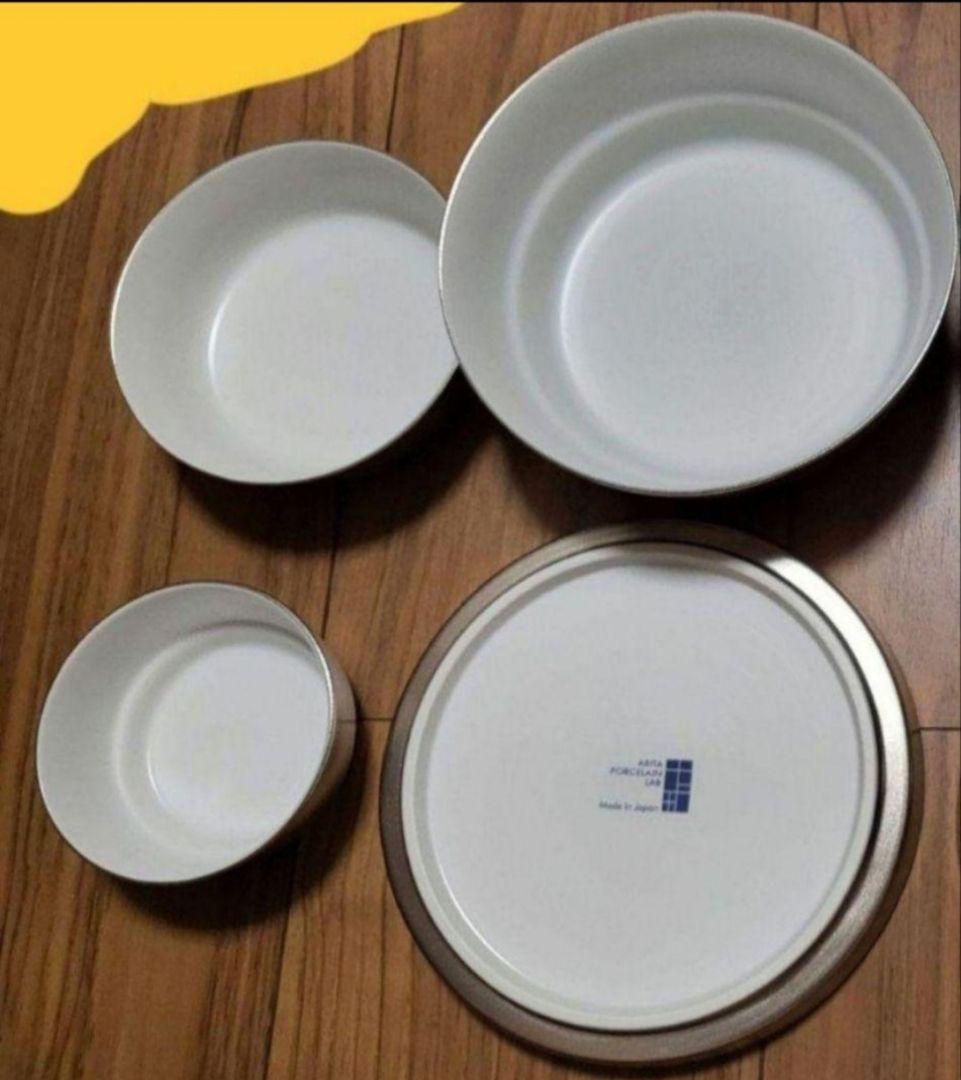 ARITA 有田焼　食器2セット 銀色　プラチナ