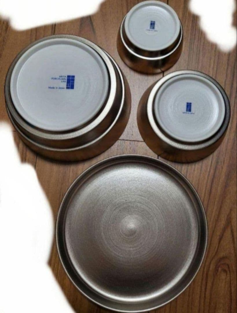 ARITA 有田焼　食器2セット 銀色　プラチナ