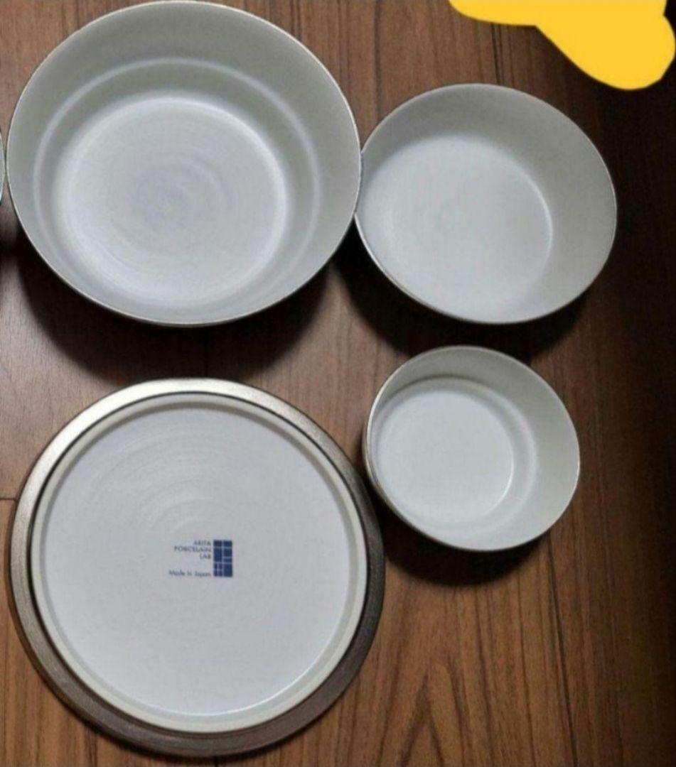 ARITA 有田焼　食器2セット 銀色　プラチナ