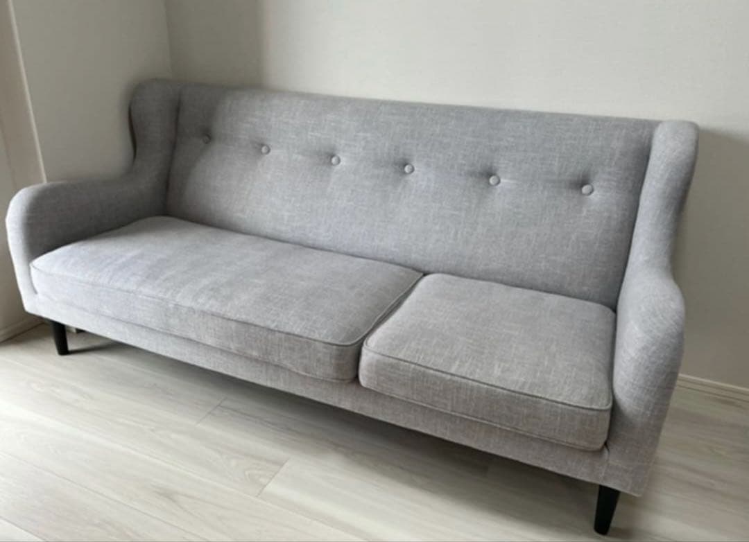 Francfrancフランフラン　フィエール　ソファ　ライトグレーオットマン無し