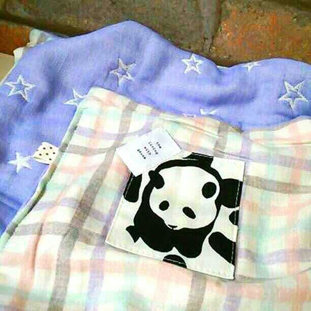 専用♥みかん♥８重ガーゼ特大ブランケット☆ぱんだ♥