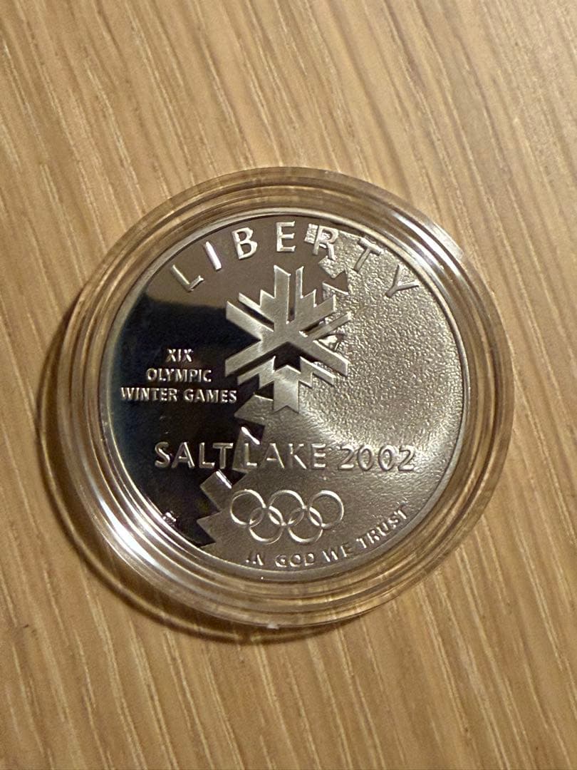 2002 ソルトレイク冬季五輪 記念銀貨 1ドル プルーフ