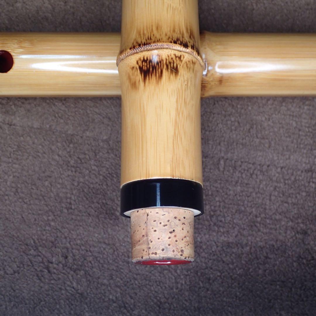 尺八 高級合竹曲管 蝴蝶 琴風調 二印 ２尺１寸(正律管)