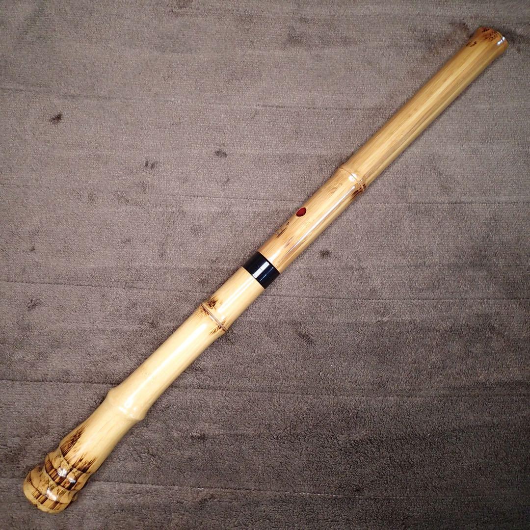 尺八 高級合竹曲管 蝴蝶 琴風調 二印 ２尺１寸(正律管)