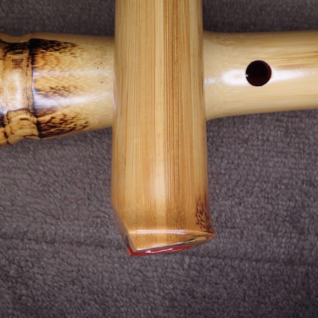 尺八 高級合竹曲管 蝴蝶 琴風調 二印 ２尺１寸(正律管)