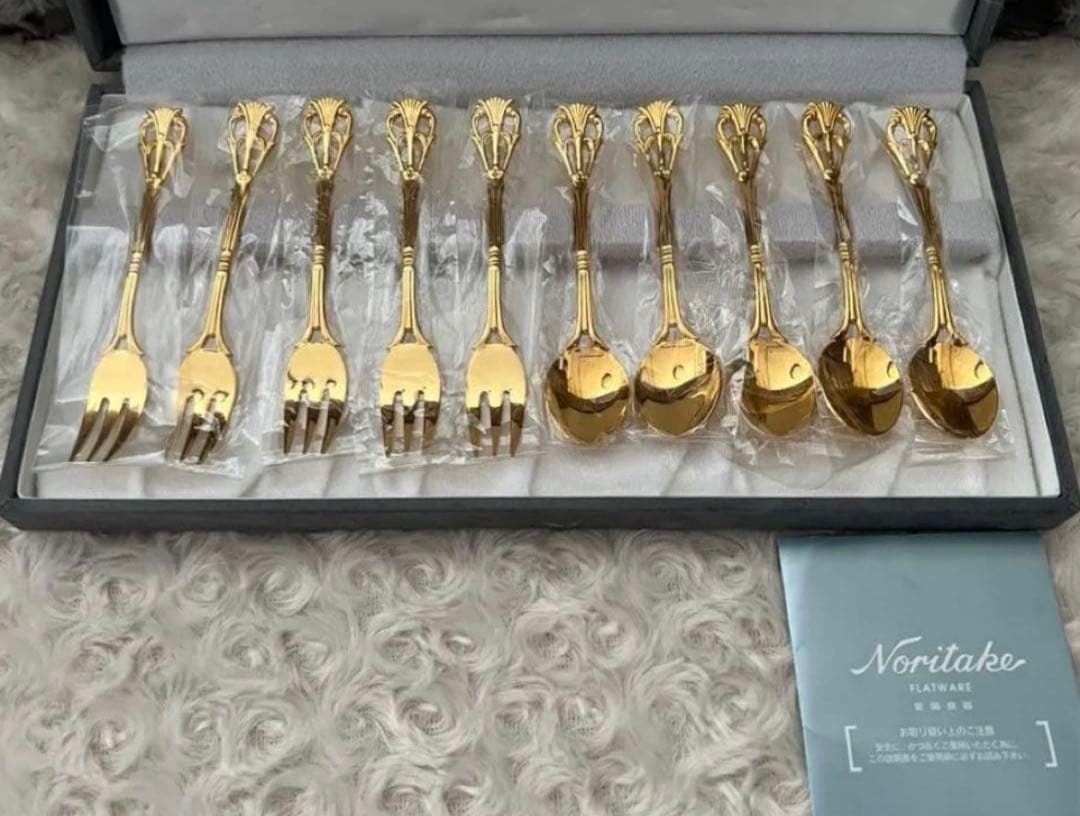 ノリタケ　カトラリーセット　スプーン＆フォークセット〈10本セット〉※ケースなし