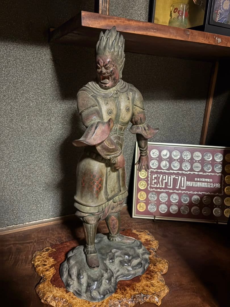 伐折羅像 銅像 薬師寺 骨董品