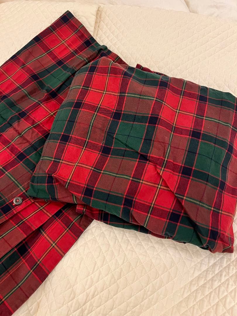 2点セット: ラルフローレン_ホーム布団カバー(ダブル) & 枕カバー