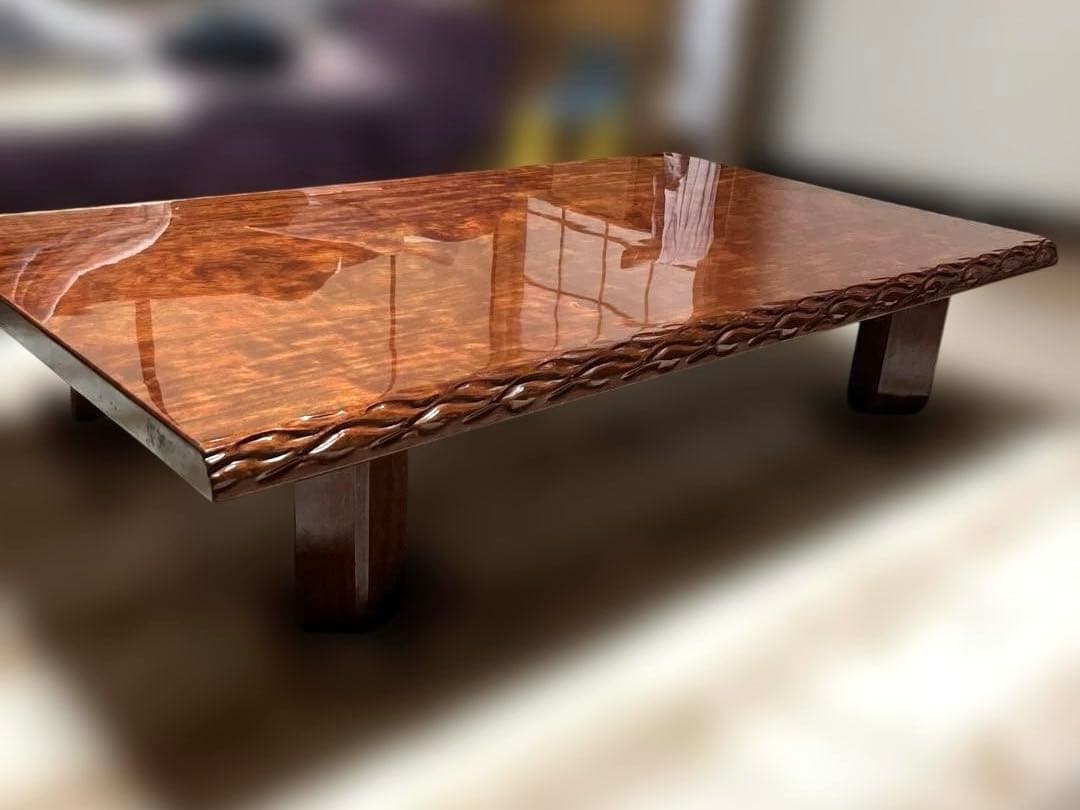 天然木 一枚板 座卓