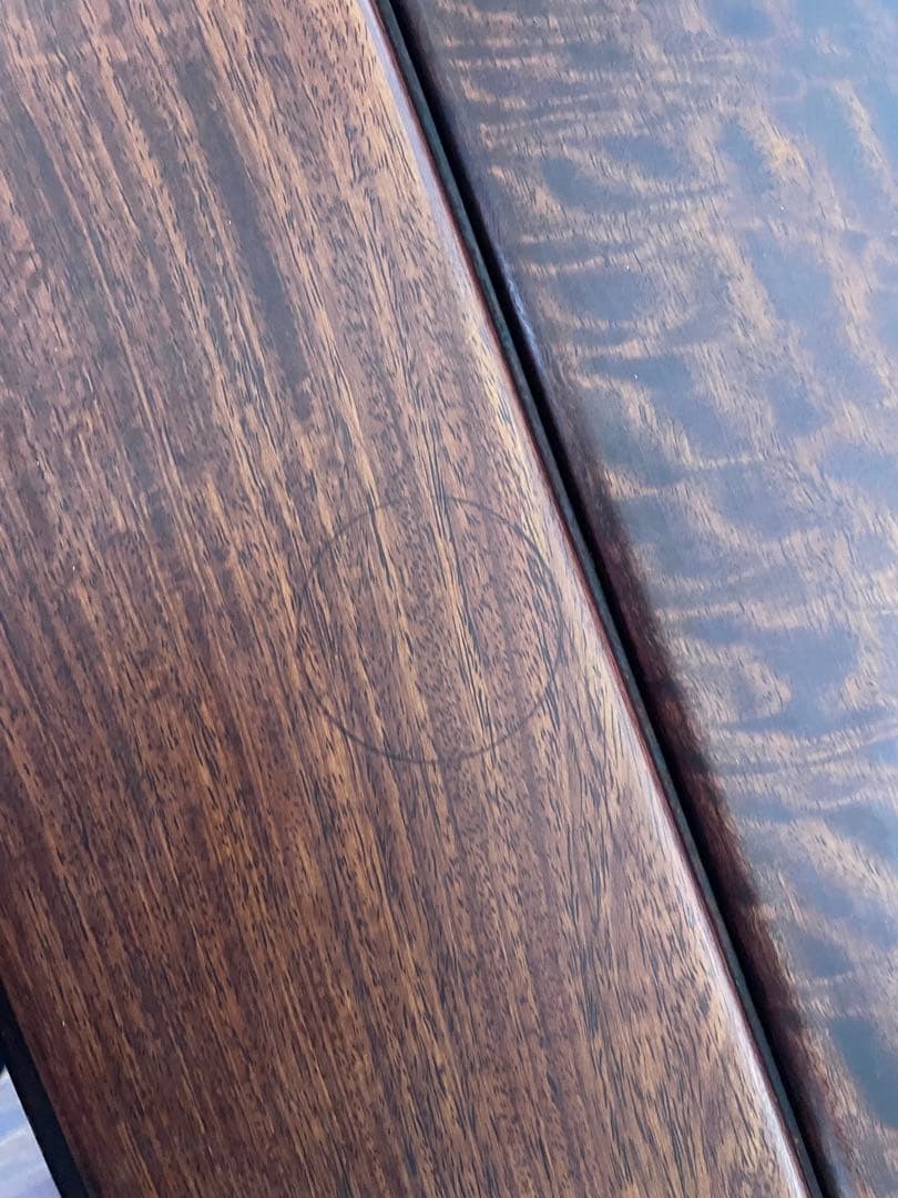 高級唐木　獅子龍彫刻付漆仕上長座卓　150cm幅テーブル一枚板 たのメル便‼️