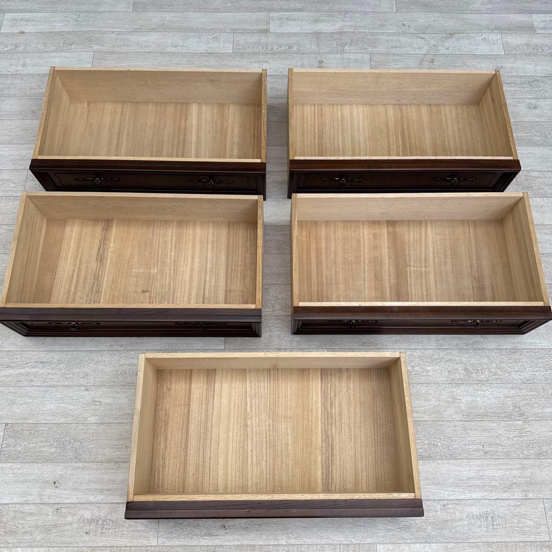 アンティーク調 チェスト 5段レリーフ ヨーロッパ