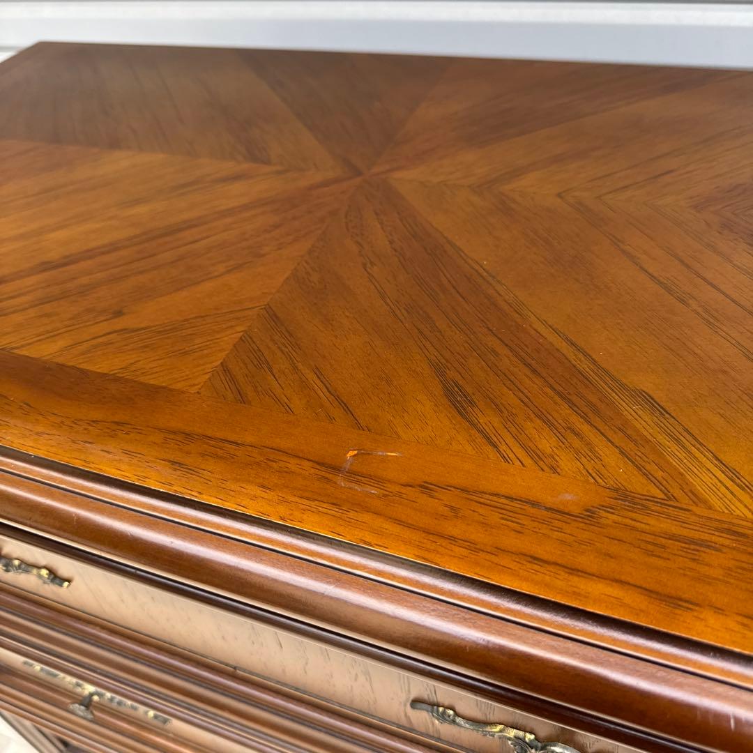 アンティーク調 チェスト 5段レリーフ ヨーロッパ