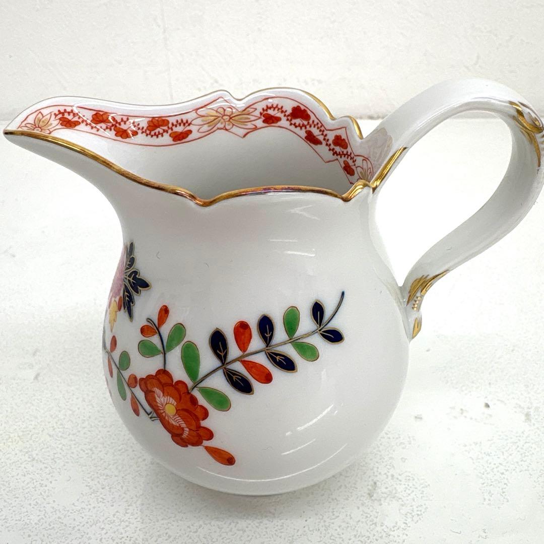 マイセン 柿右衛門写し 花模様 御所車 ティーポットセット カップ&ソーサー 皿