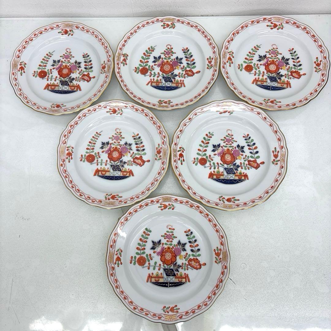 マイセン 柿右衛門写し 花模様 御所車 ティーポットセット カップ&ソーサー 皿