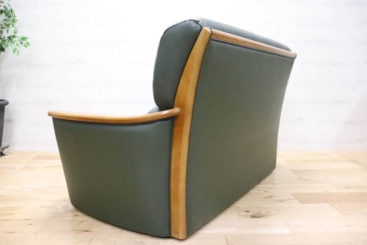 GMEH320○浜本工芸 / HAMAMOTO 2人掛けソファ ラブソファ 本革