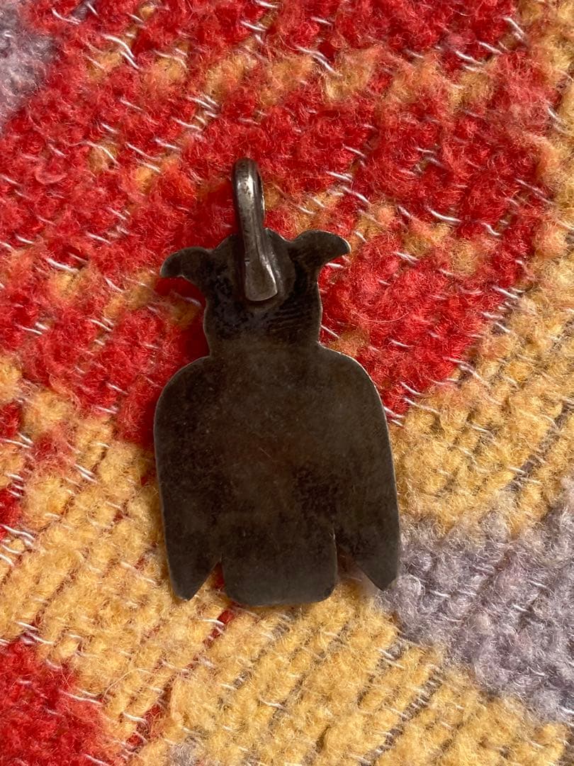 ナバホ フクロウ シルバー ペンダント ターコイズ ネイティブ