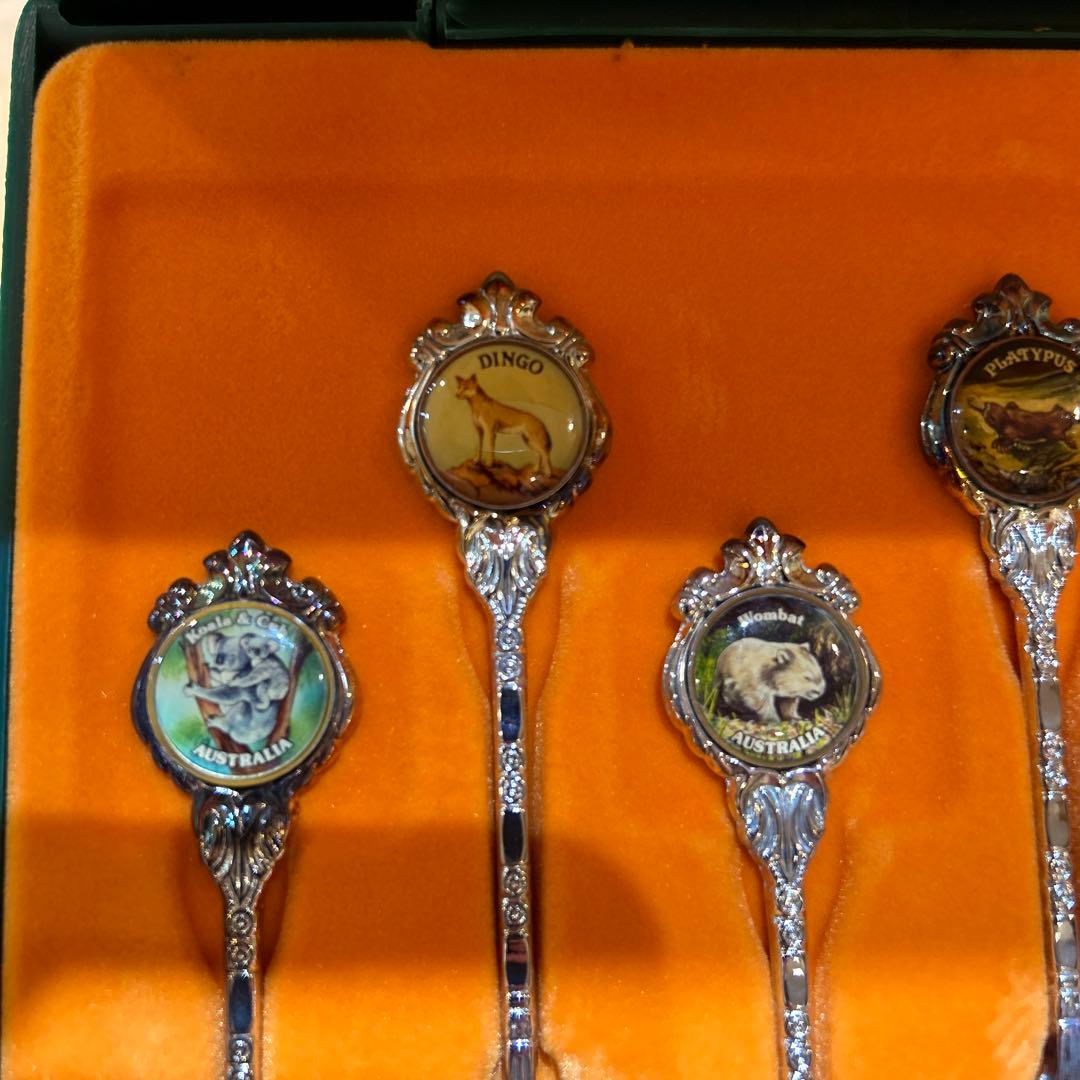 オーストラリア　アンティークヴィンテージ　アニマル　ティースプーンレトロ　レア