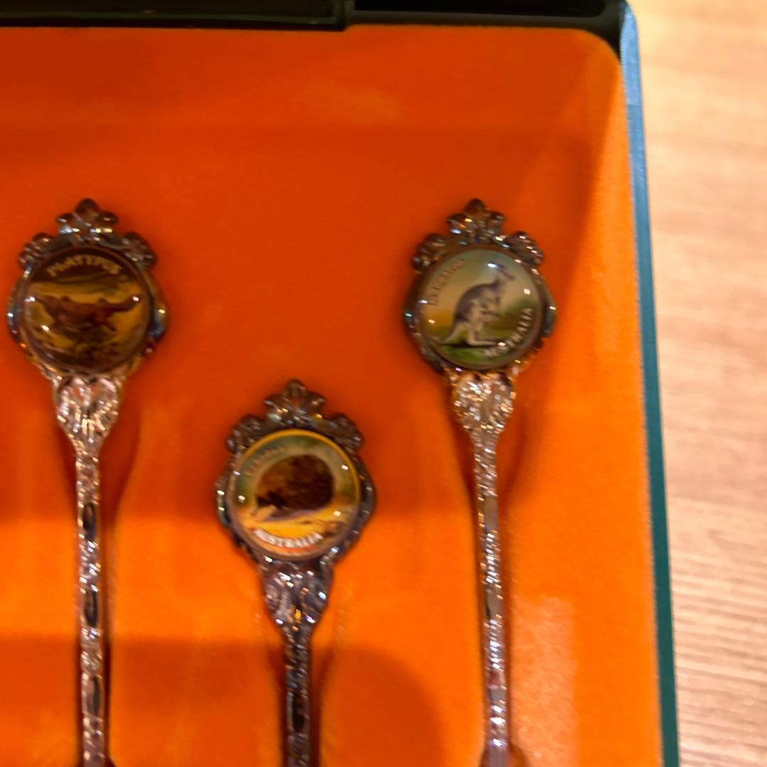 オーストラリア　アンティークヴィンテージ　アニマル　ティースプーンレトロ　レア