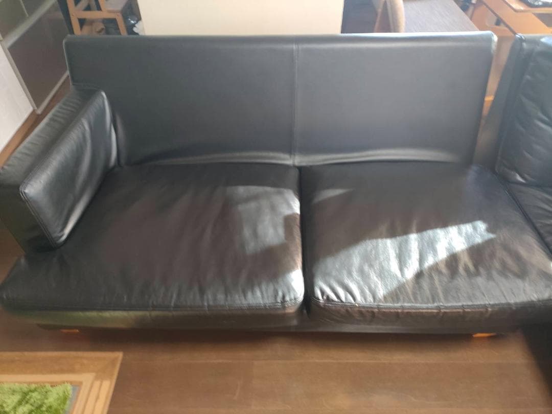 【値下げ中】HUKLA 総革張り仕様 フクラ L字型 カウチソファセット（中古）
