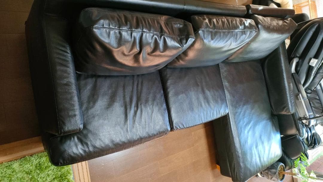 【値下げ中】HUKLA 総革張り仕様 フクラ L字型 カウチソファセット（中古）