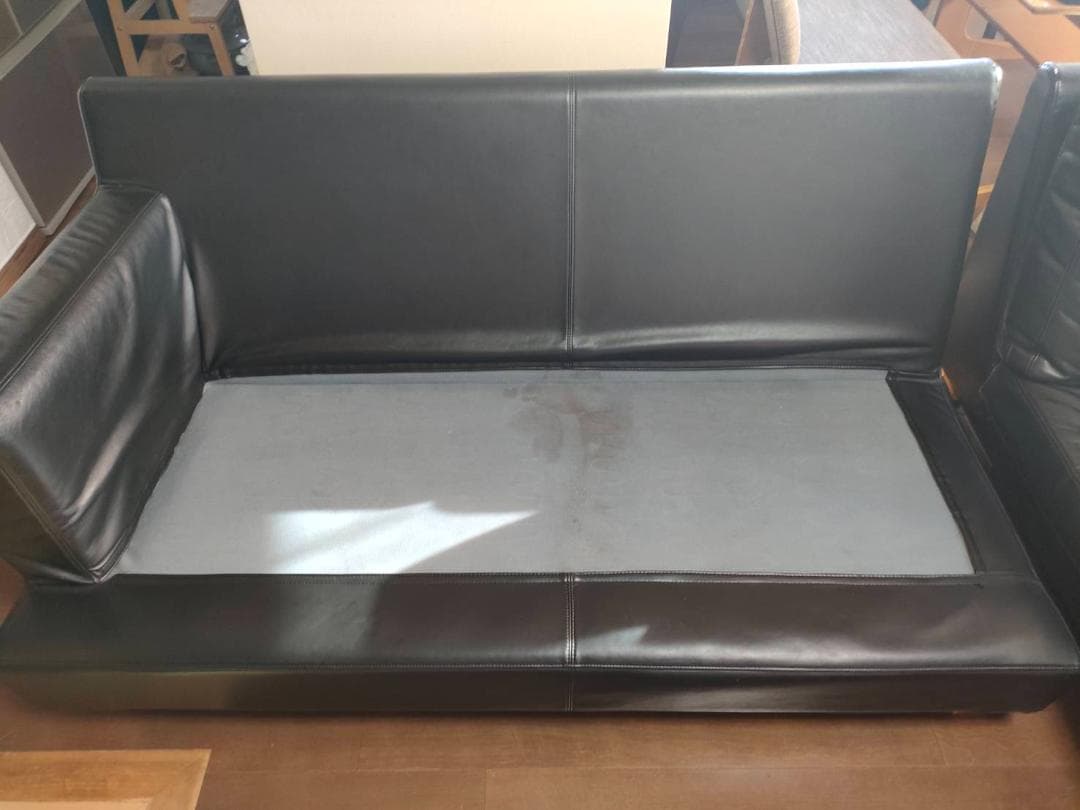 【値下げ中】HUKLA 総革張り仕様 フクラ L字型 カウチソファセット（中古）