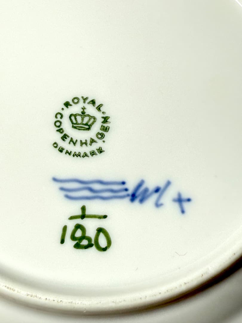 ロイヤルコペンハーゲン　ブルーフルーテッドプレインプレート 17cm 3枚