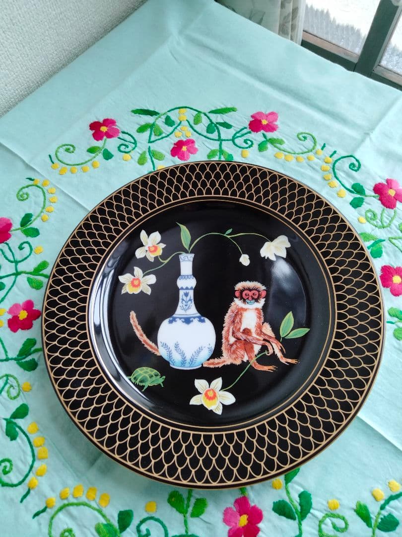 希少品Lynn Chase❁ディナー４枚MONKEY GARDEN 27.5cm
