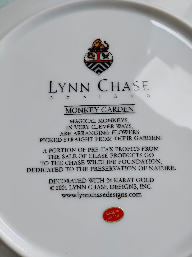 希少品Lynn Chase❁ディナー４枚MONKEY GARDEN 27.5cm