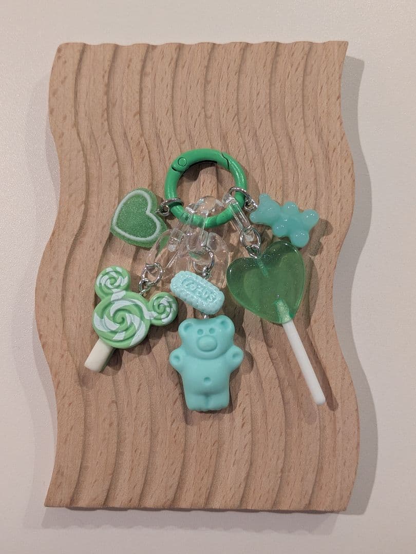 専用　じゃらじゃらキーホルダーmini（A117）茶　ブラウン