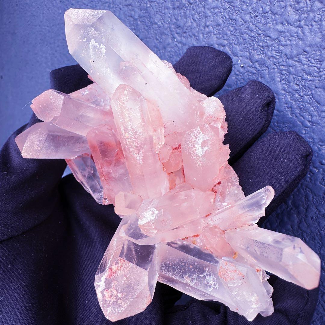 爆レア❗️浄化❗️超綺麗♡超強いパワー ピンク ヒマラヤ クラスター天然石A1423