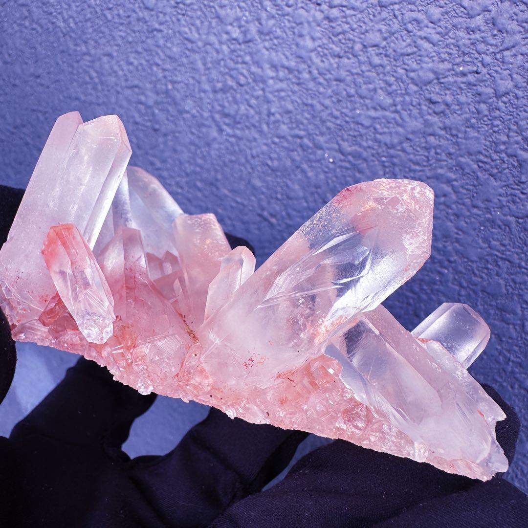 爆レア❗️浄化❗️超綺麗♡超強いパワー ピンク ヒマラヤ クラスター天然石A1423