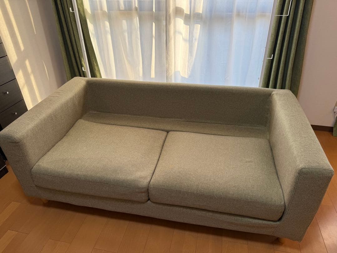 【送料込】2.5人掛け ファブリックソファー