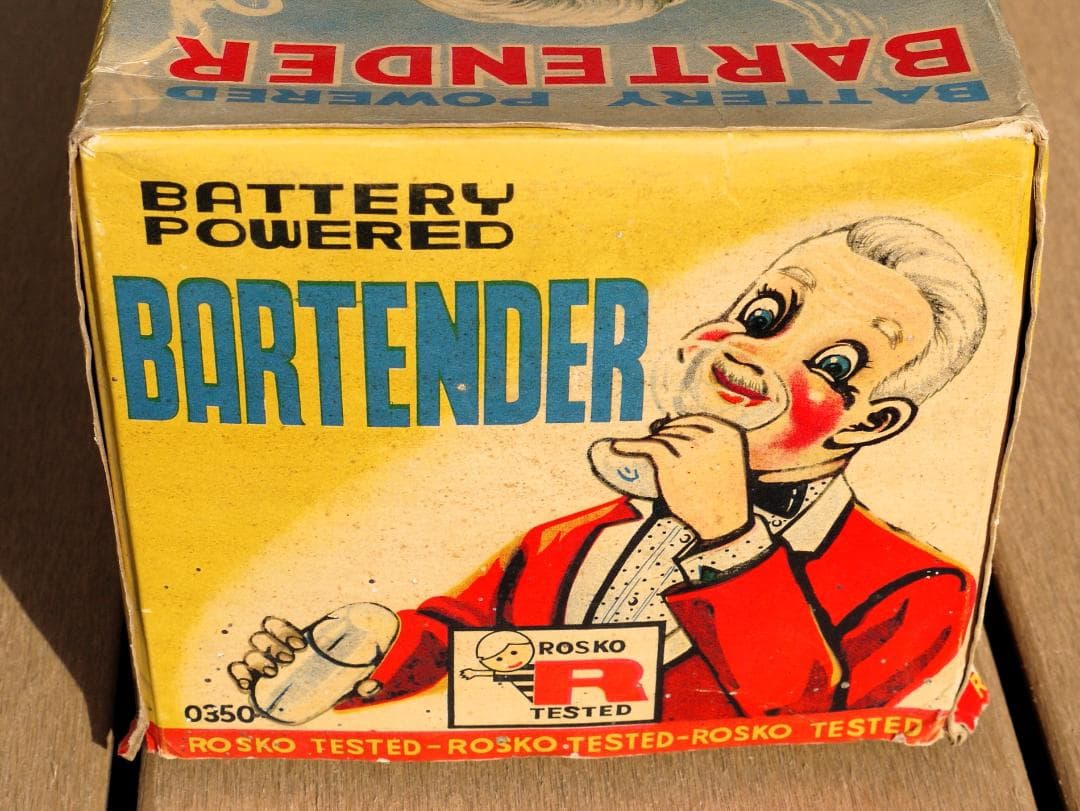 野村トーイ バーテンダー 1950年 箱付 ROSKO ブリキ おもちゃ - メルカリ