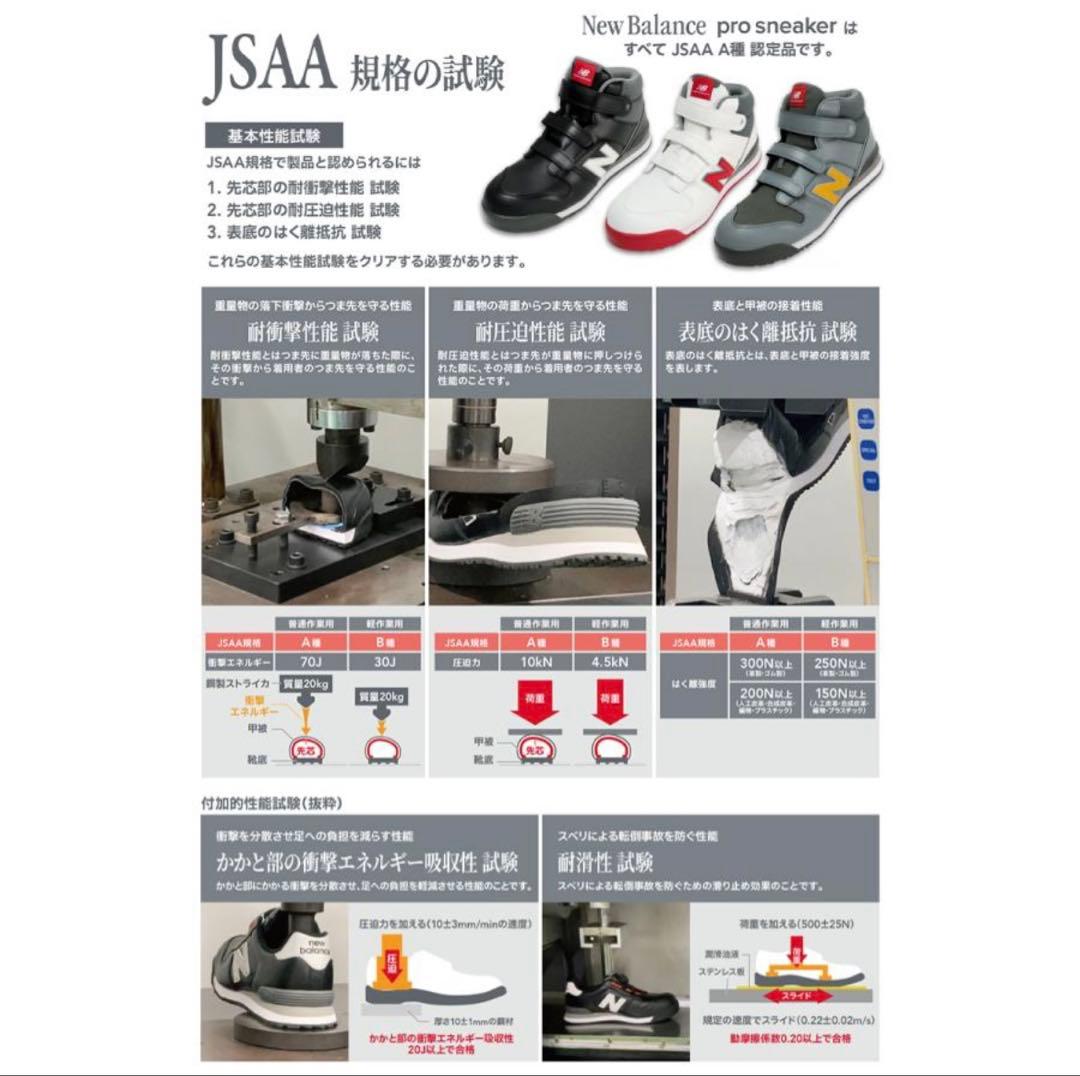 ニューバランス　安全靴　スニーカー　ブラック　PO221 26.5㎝