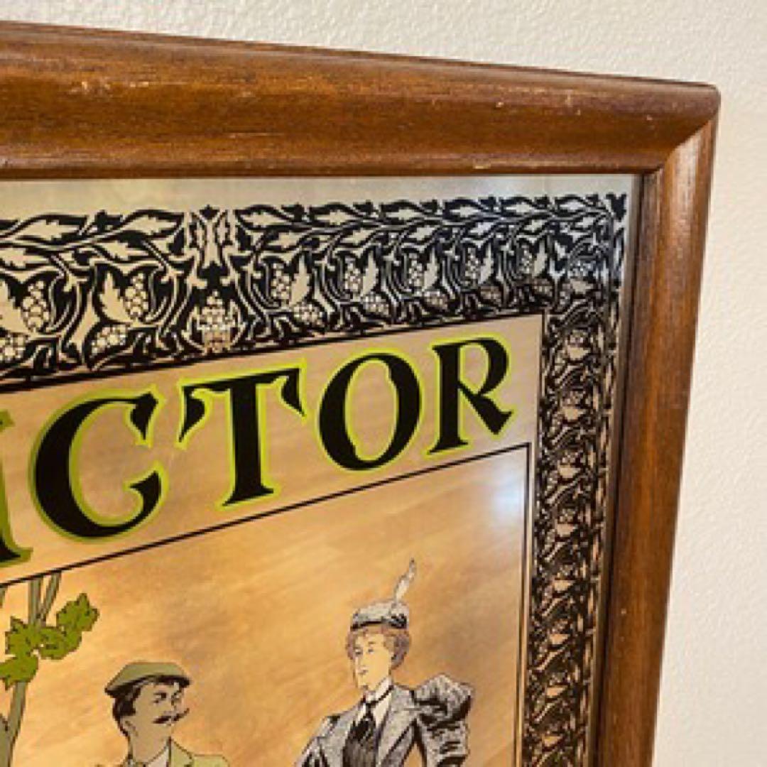 ヴィンテージ アメリカ ビンテージ Victor Bicycle パブミラー